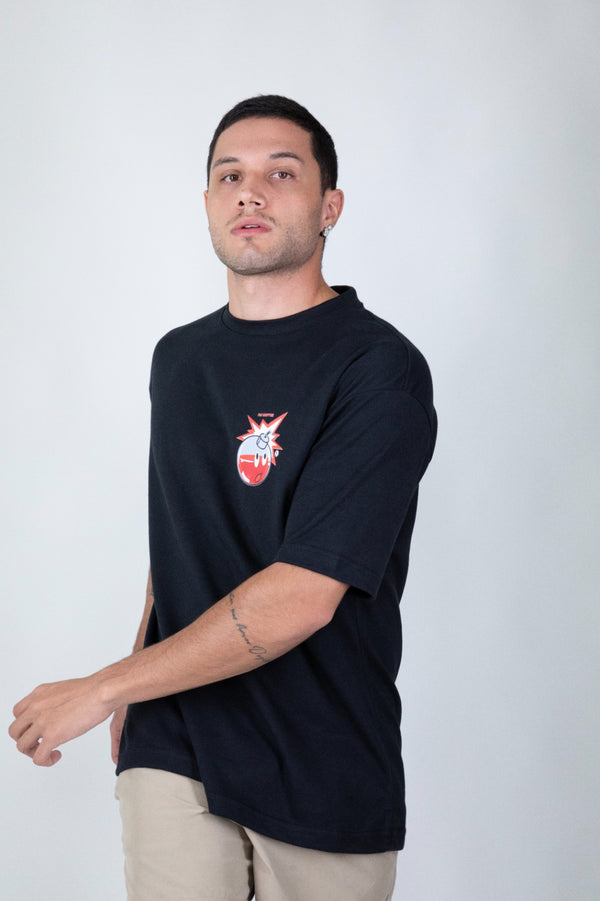 Camiseta Oversized  Streetwear Masculina Com Estampado MEN TREBDY Malha Americano 3A #020