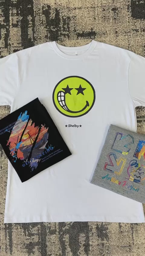 KIT 3 Pecas Camiseta masculina camisa estampada casual manga curta gola redonda verão TOP 003